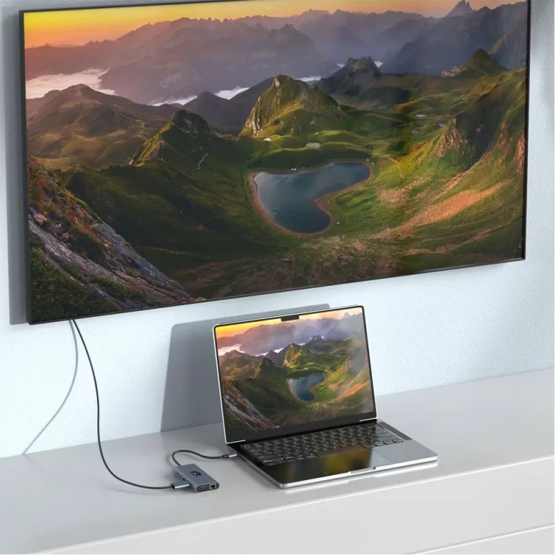 USB-C 11-in-1 adapter Hawk HW-HUB1101 — multiport hub with 11 ports