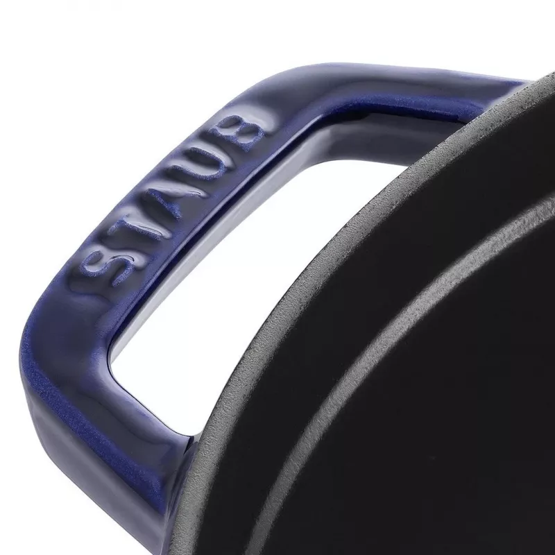 Staub 24 cm Round Cast Iron Cocotte Dark-Blue