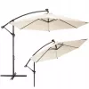 Garden parasol Extralink L-0713 3 m diameter, beige canopy, model BLACK FOREST