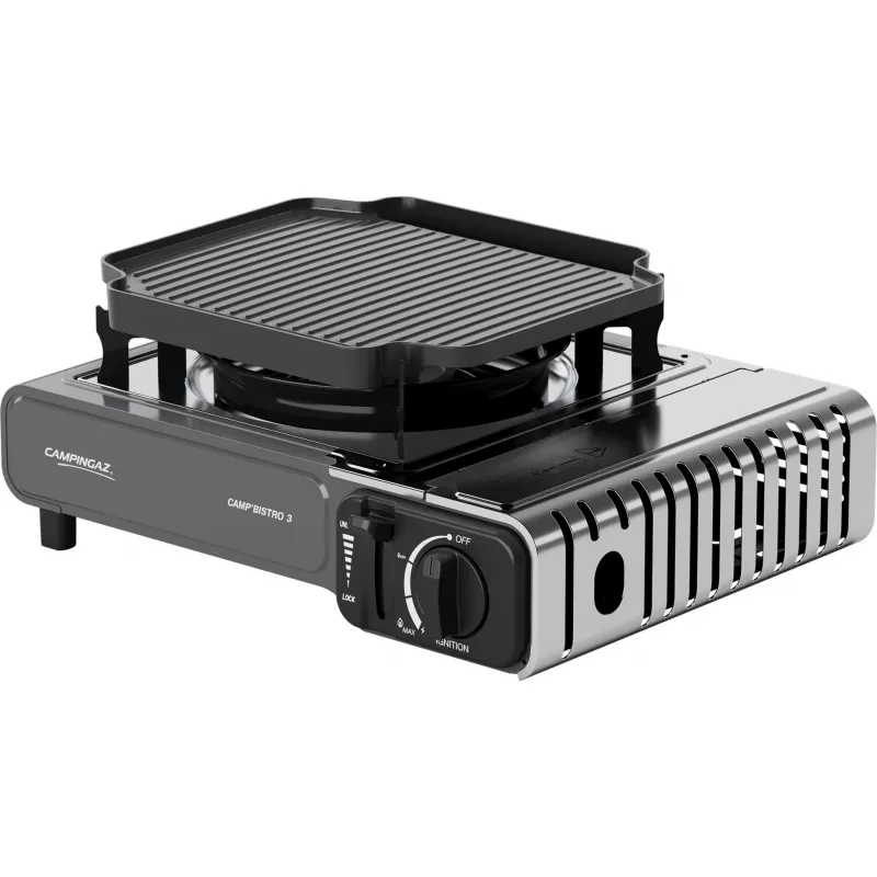 Portable Campingaz CampBistro 3 Camping Stove with Die-Cast Aluminium Griddle