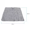 Picnic blanket PROMIS KP250, green stripes, 200 x 150 cm