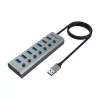 USB Hub Akasa AK-HB-21BKCM Aluminium USB 3.2 Gen 1 5000 Mbit/s