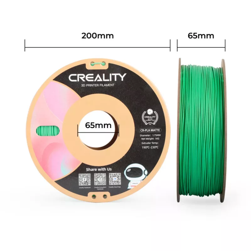 3D printing material Creality 3301010301 Polylactic acid PLA Green 1 kg 1.75 mm