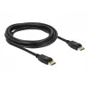 Delock - DisplayPort-Cable - DisplayPort (M) to DisplayPort (M) - 3 m - latched - Black