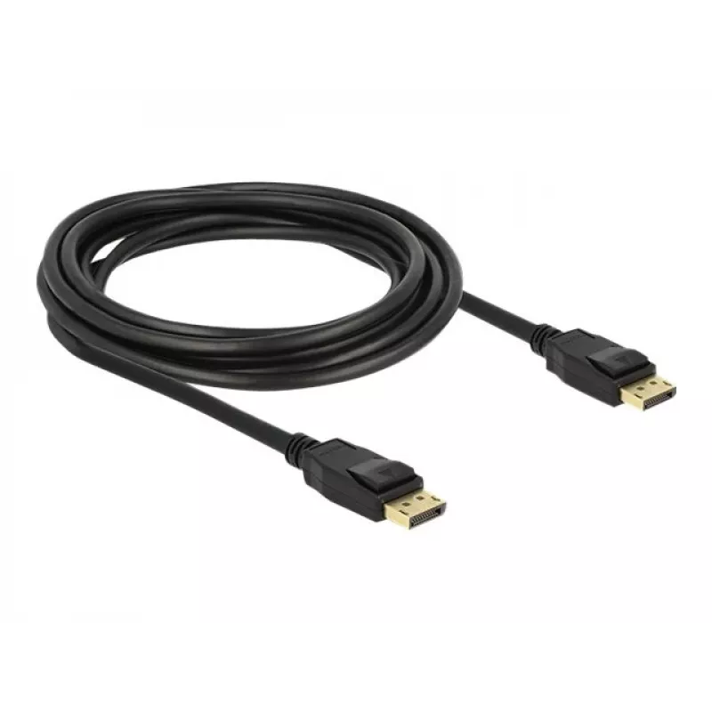 Delock - DisplayPort-Cable - DisplayPort (M) to DisplayPort (M) - 3 m - latched - Black
