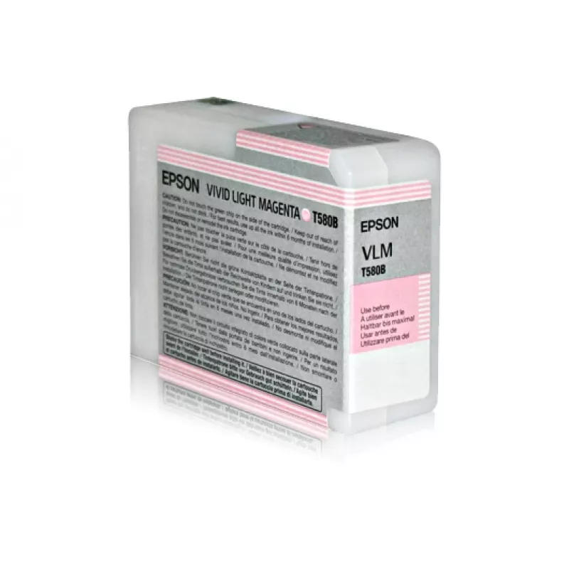 Epson Singlepack Vivid Light Magenta T580B00, Vivid light magenta, Pigment-based ink, 80 ml, 1 pc(s)