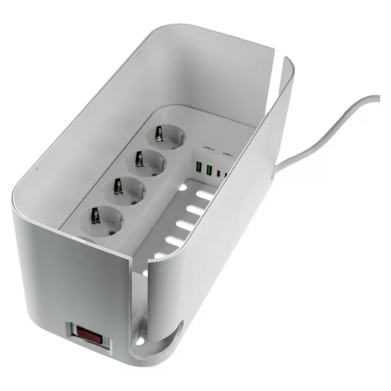 Power extension RealPower PowerBox 522 1.5 m 5 AC outlets Indoor White