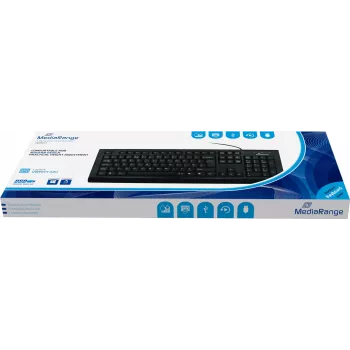 MediaRange MROS101 - Keyboard - USB - QWERTY - GB - Black (MROS101UK)