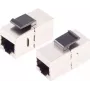 Keystone Module ShiverPeaks S/CONN 08-10010 Flat Silver RJ-45 24 pcs