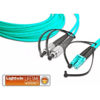 Lightwin LDP-50 FC-LC 5.0 OM3 Fibre Optic Cable 5 m LSOH 2x FC 2x LC turquoise (LDP-50 FC-LC 5.0 OM3)