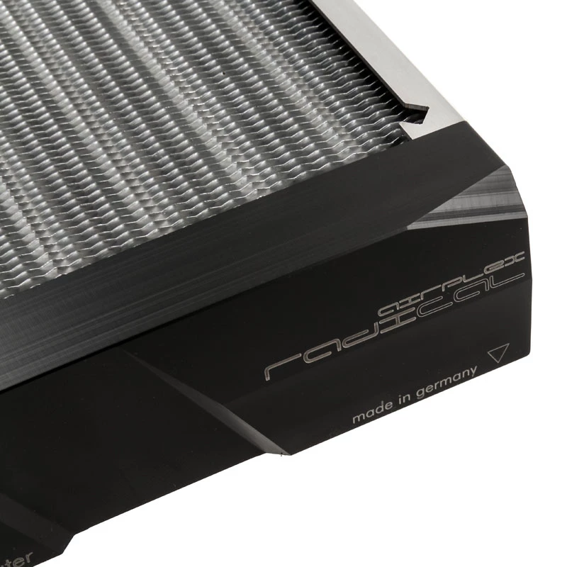 Radiator block Aqua-Computer 33701 — aluminium/copper/stainless steel, 160×140×40 mm, silver