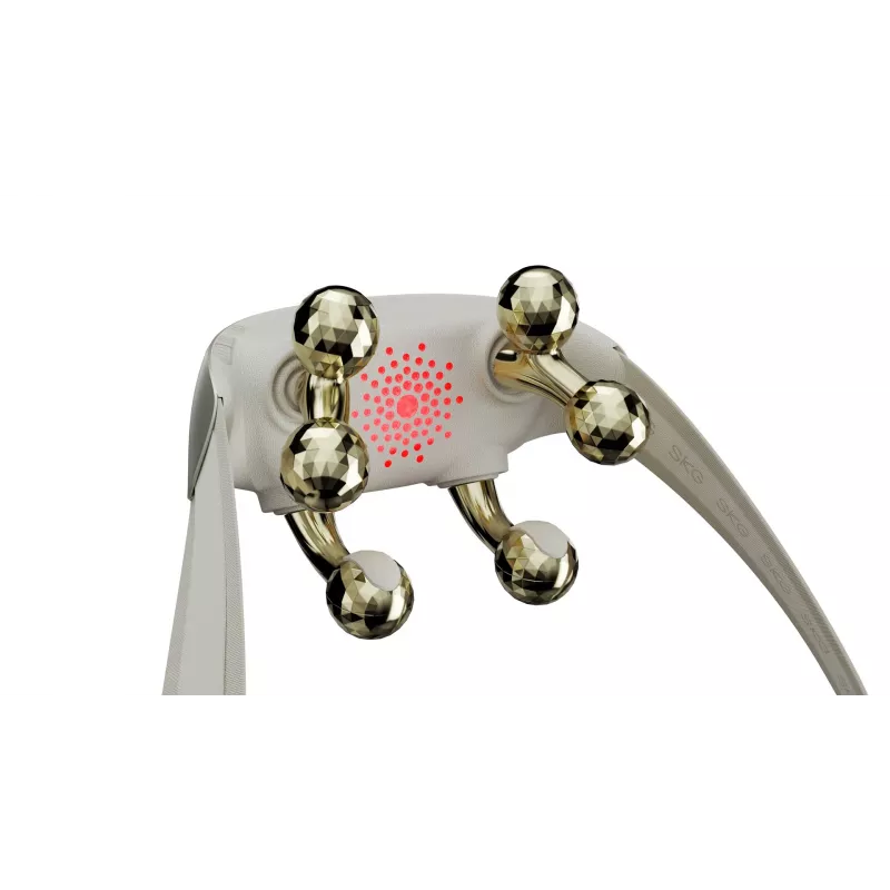 SKG H7 Ultra-E - Golden massage heads, Combo massage, Compression massage, Kneading massage, Vibration massage, Neck, Shoulders, Gold, Plastic, Buttons, Battery