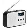 Portable digital radio Adler AD 1907 — AM/FM, digital tuner, alarm, USB-C, 600 mAh battery, LCD, 20 presets, telescopic antenna