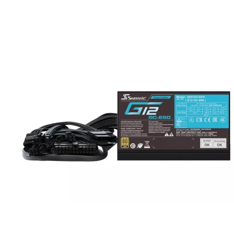 Power Supply Unit Seasonic G12 GC-650 650W