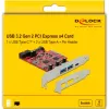 PCI Express x4 Card DeLOCK 90492 USB Type-C USB Type-A