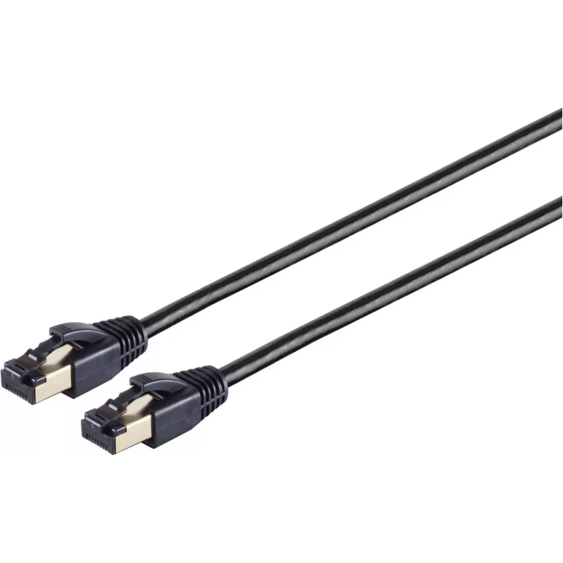 Networking Cable S/CONN 08-41155 Black 1.5m Cat8.1 F/FTP