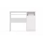 Desk top e shop PORTO Desk Right White, rectangular particle board top 985×510×755 mm, 1 drawer, keyboard tray