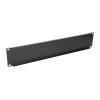 Rack blanking panel Extralink Front Blank Panel 2U 19 inch Black, steel housing