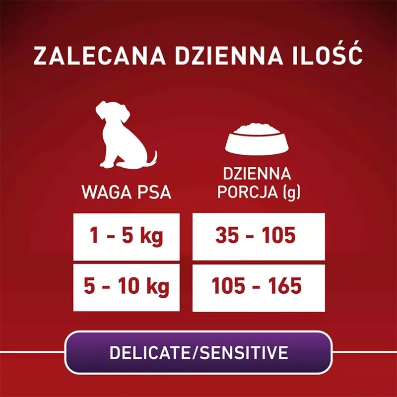 Purina One Mini/Small Sensitive Salmon & Rice dry dog food, 800 g