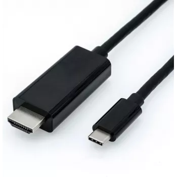 Video Cable Adapter USB Type-C HDMI Black ROLINE 11.04.5840 1m