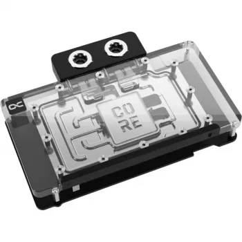 Graphics card water block Alphacool RTX 5080 Phoenix Transparent Silver with backplate