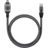Techly ICOC U3C-RJ45-010 networking cable Silver, Black 1 m Cat6 F/UTP (FTP)
