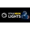 Decorative neon light MANTA SNL90MT Style Neon Lights — Astronaut on Rocket motif