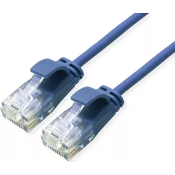 ROLINE GREEN UTP Patch Cable Cat.6A (Class EA), LSOH, slim, Blue, 2 m (21.44.3945)