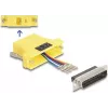 DeLOCK D-Sub 25 pin male to RJ12 female Assembly Kit yellow