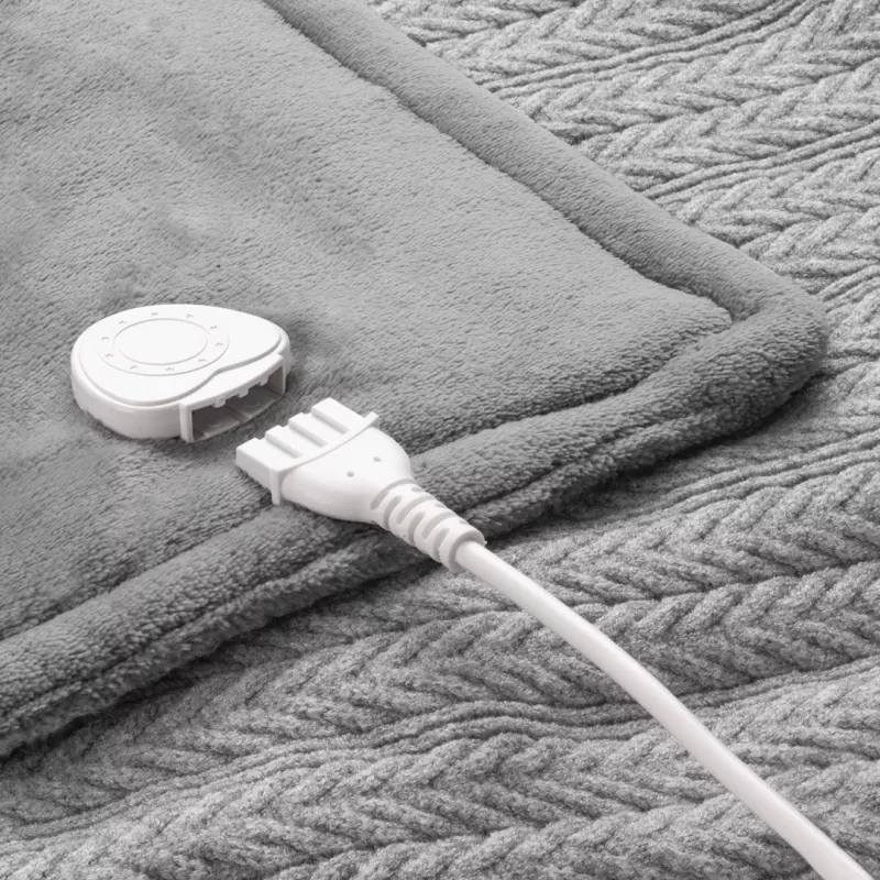Medisana HB 680 electric heated blanket, 120 W, grey plush