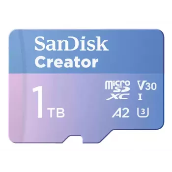 SanDisk Creator MicroSD Memory Card 1TB High Transfer Speeds up to 190 MB/s
