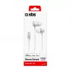 SBS TEINEARLIGHTW - Headphones - In-Ear - Anrufe & Musik - White - Knopf - Buttons