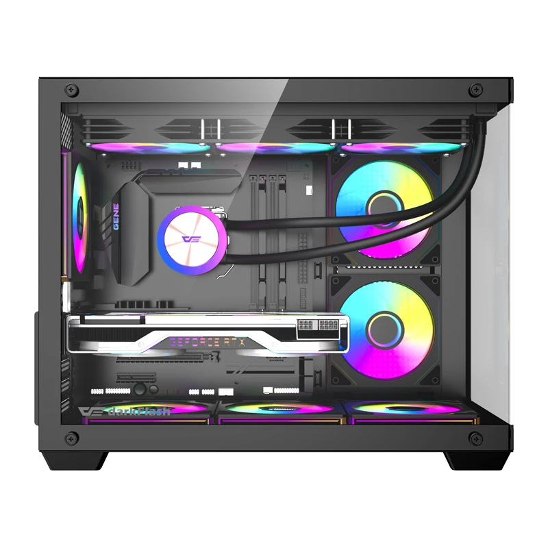 Computer case DarkFlash B275 PRO (black) with 6 included cooling fans