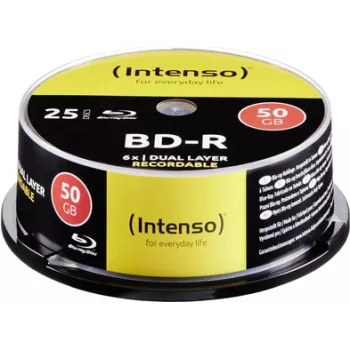 Intenso - 25 x BD-R - 50GB 6x - Spindel (5001124)