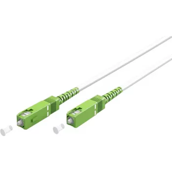 Goobay 59598 Fibre Optic Cable 10 m SC/APC FTTH OS2 White (59598)