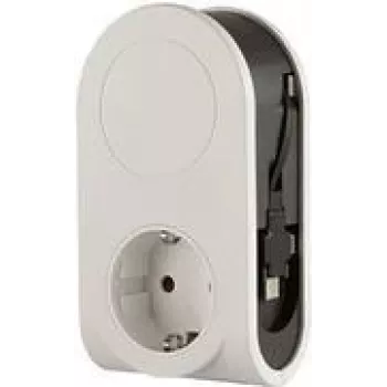 Power Plug Adapter REV 0020840103 Black White
