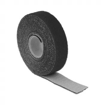 Hook/Loop Fastener DeLOCK 18714 Black 20mm 3m