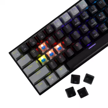 Mechanical gaming keyboard White Shark Wakizashi GK-002121V2 — black/grey frame, US blue switches