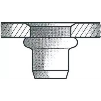Blind rivet nut GESIPA Al M5 x 7 x 13.5, grip 2.5–5.0 mm, pack of 500