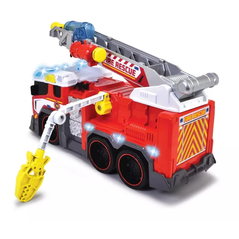 Fire truck toy Dickie model 203307000 — battery-powered, for ages 3+, colors: black/blue/red/white/yellow