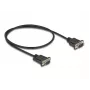 DeLOCK Serial Cable RS-232 D-Sub9 male to male 0.5 m Black