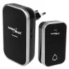 GreenBlue GB157 B Kinetic Battery-free Wireless Dorr Bell, Melodies, Black, Range up to 200m, IP44