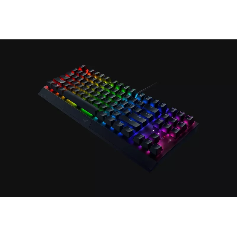 Mechanical gaming keyboard Razer BlackWidow V3 Tenkeyless — USB, QWERTY US, Razer Yellow switches, RGB backlight, black
