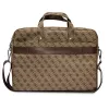 Laptop bag GUESS GUCB15P4TW 16 inch brown Saffiano with 4G triangle logo