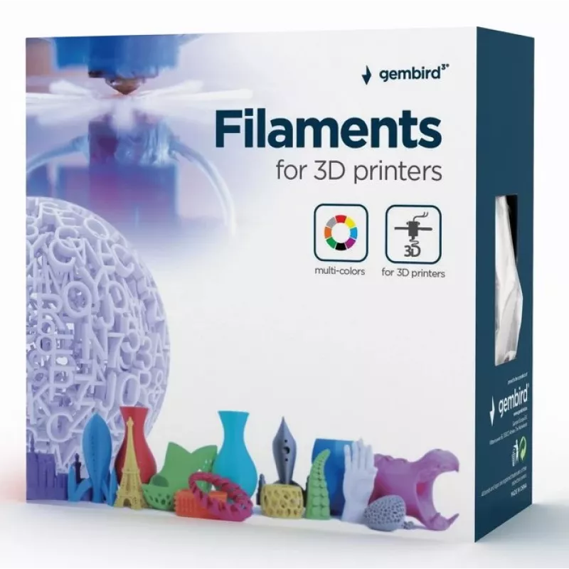 Gembird 3DP-ABS1.75-01-BK 3D printing material ABS Black 1.4 kg