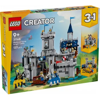 Construction toy LEGO Creator 3-in-1 Medieval Knight's Castle set 31168 — 1371 pieces, 6 minifigures, ages 9+