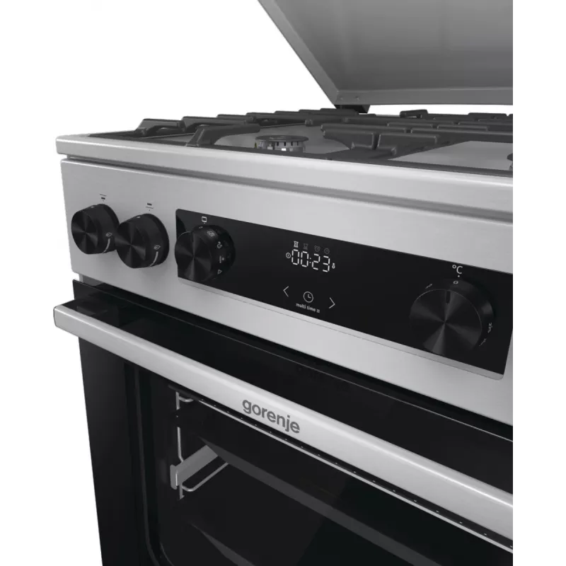 Gorenje GKS6C71XF Freestanding cooker with oven Silver