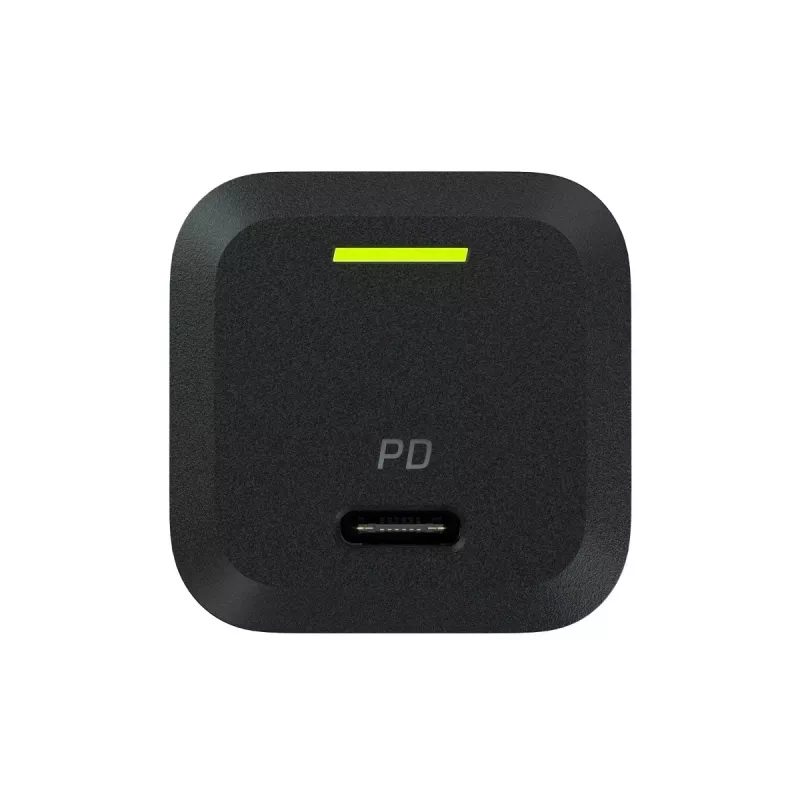 Mobile device charger Green Cell CHARGC06, USB-C 33W, Quick Charge 3.0, AC input 100–240V, black