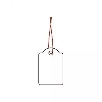Strung marking tags HERMA 6903 18x28 mm with red string