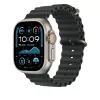 Black Ocean Band 49 mm - Natural Titanium Finish